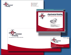 image have complete corporate identity package including letterhead, envelopes, business card, and website